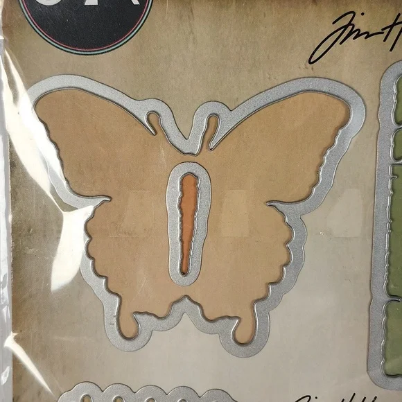 Sizzix Framelits with Stamps (barely used) - Tim Holtz Alterations collection - Picture 2 of 16